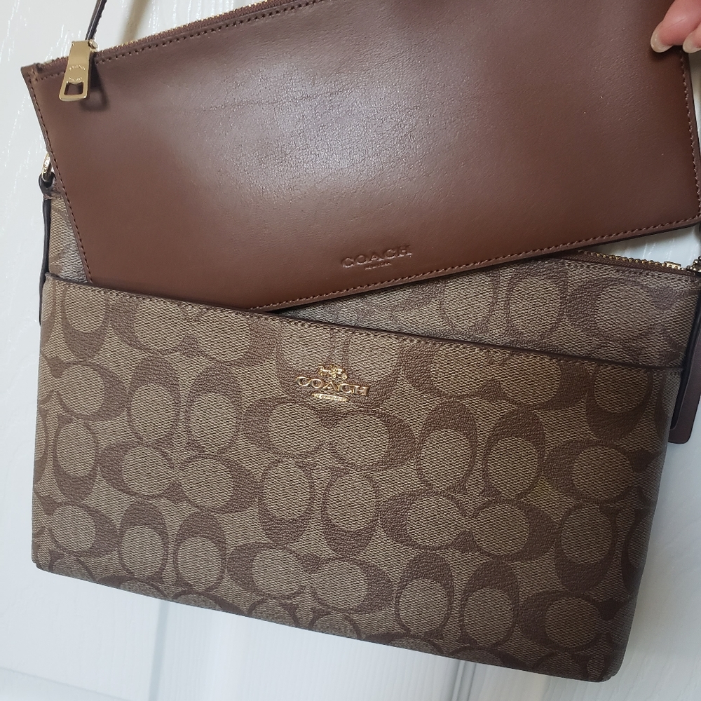 Coach crossbody bag removable pouch